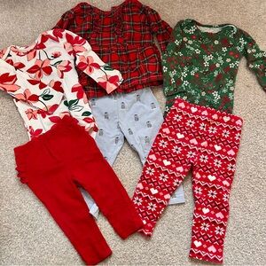 Festive Holidays bundle set - Red, Green, White 18 m